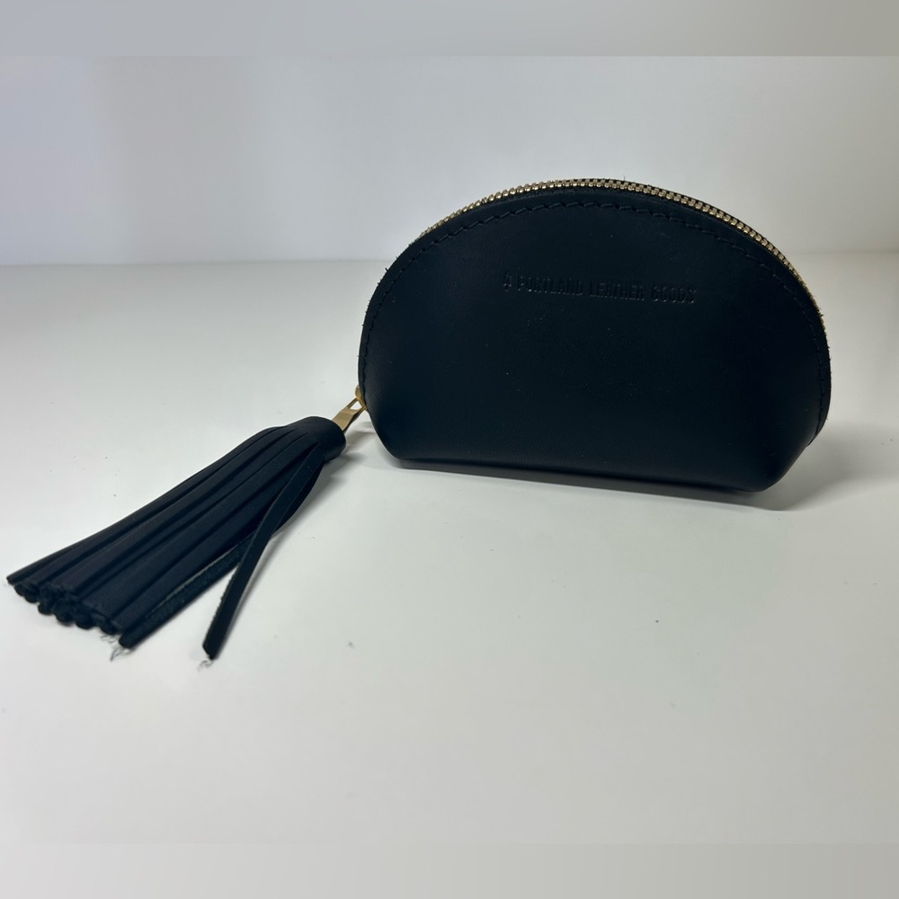 Portland Leather Goods Taco Tassel Pouch black